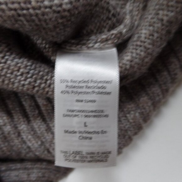 Free Assembly Mini Dress Women’s Gray/Brown Sleeveless Turtleneck Sweater L NWT - Picture 5 of 5